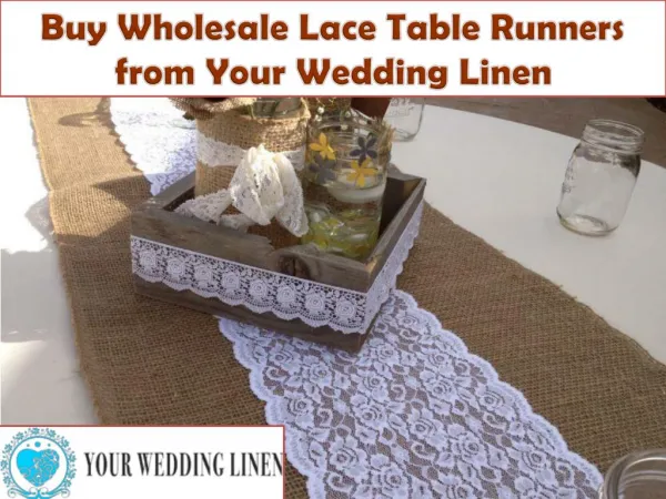 Buy Wholesale Lace Table Runners from Your Wedding Linen