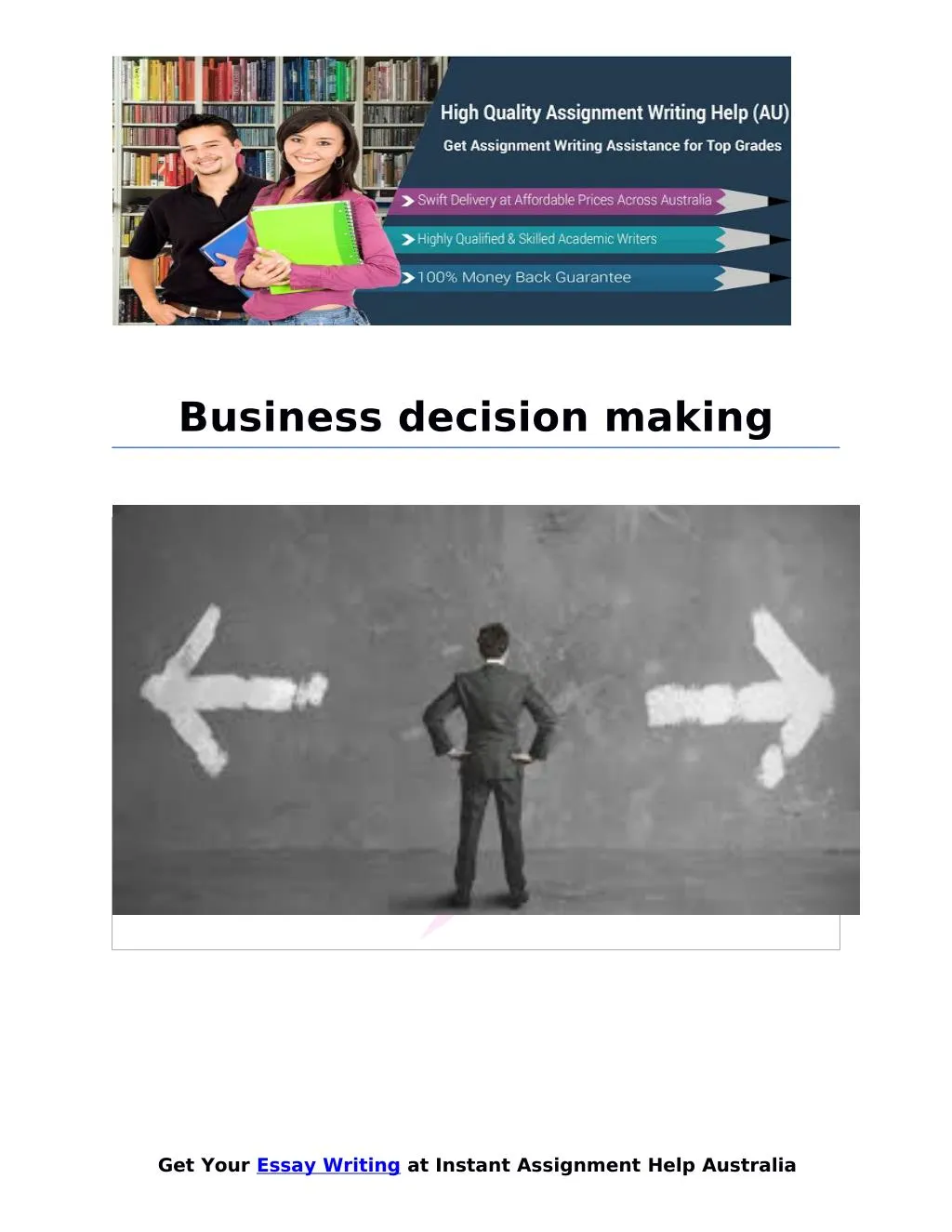 business decision making