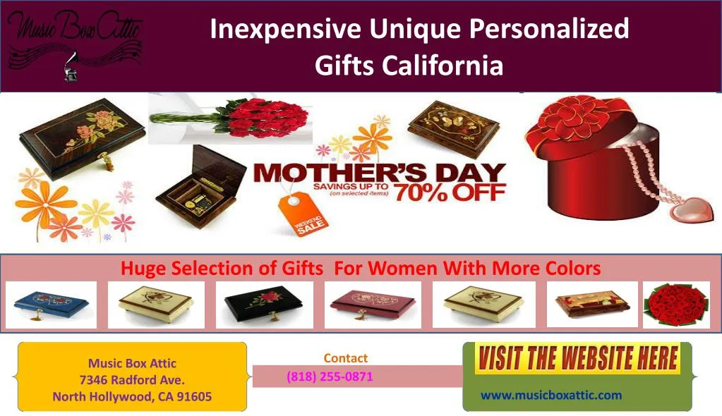 inexpensive unique personalized gifts california