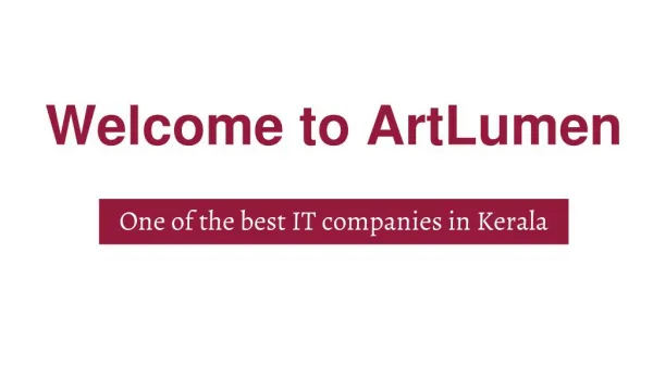 Web development in kerala | ArtLumenpvt.ltd