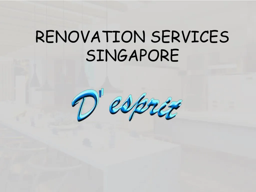 renovation services singapore