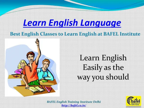Learn English Language at BAFEL Institute