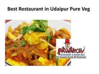 Best Restaurant in Udaipur Pure Veg