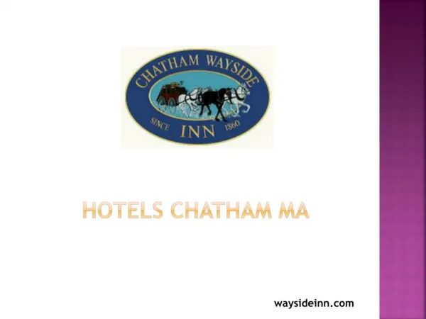 Hotels chatham ma