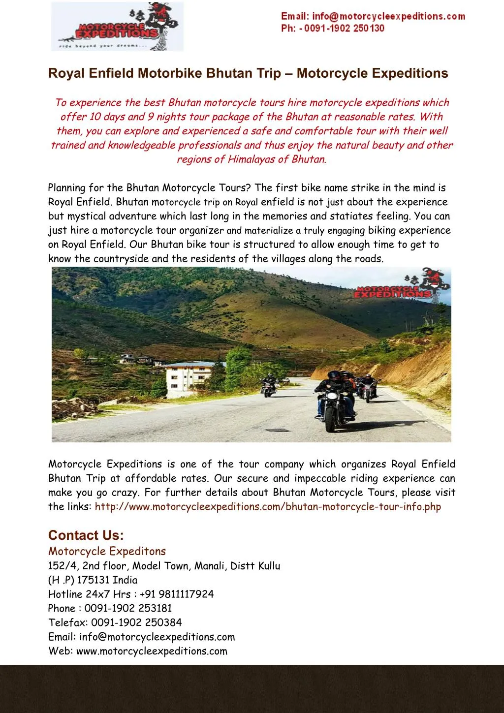 royal enfield motorbike bhutan trip motorcycle