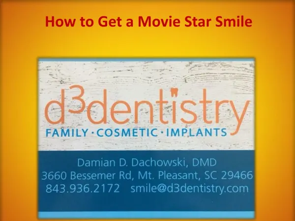 How to Get a Movie Star Smile