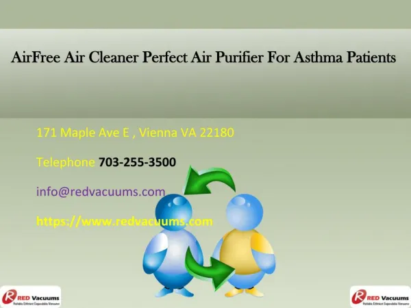 AirFree Air Cleaner Perfect Air Purifier For Asthma Patients