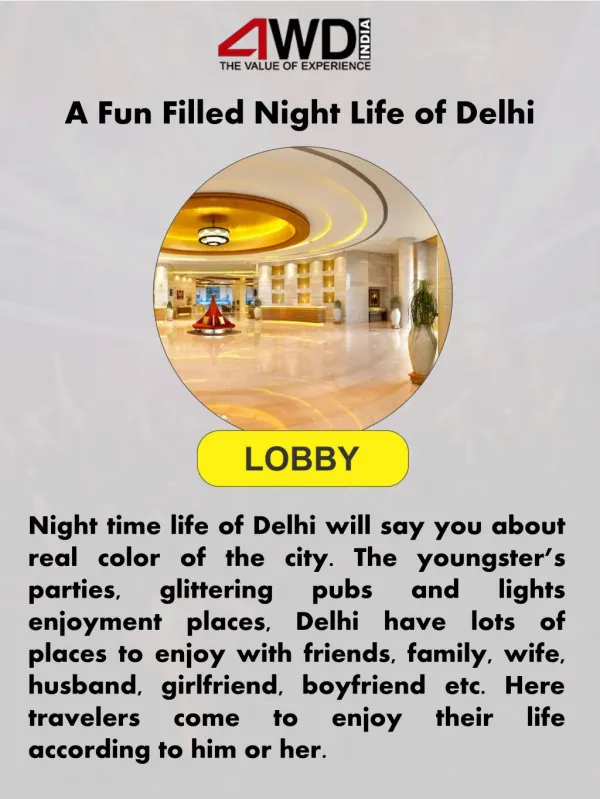 A Fun Filled Night Life of Delhi
