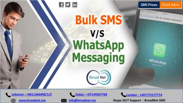 Bulk SMS v/s WhatsApp Messaging - Which One Provides Better ROI?
