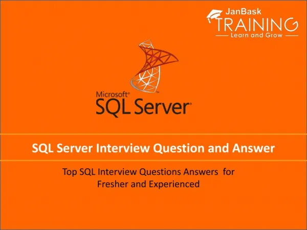 SQL Server Interview Question And Answer