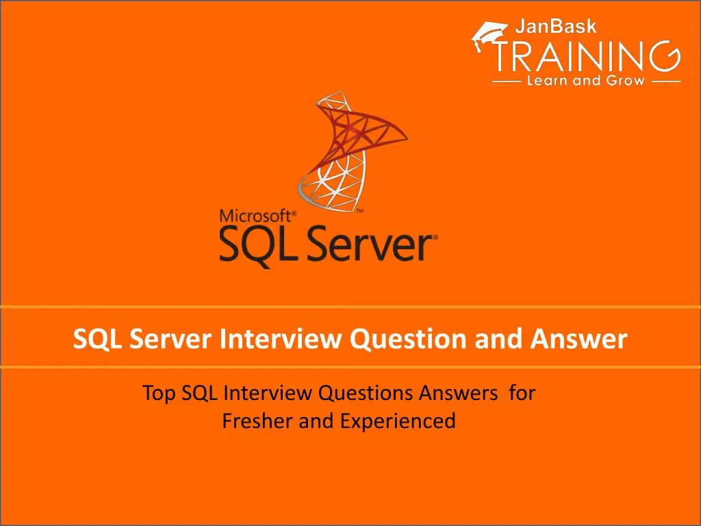 sql server interview question and answer