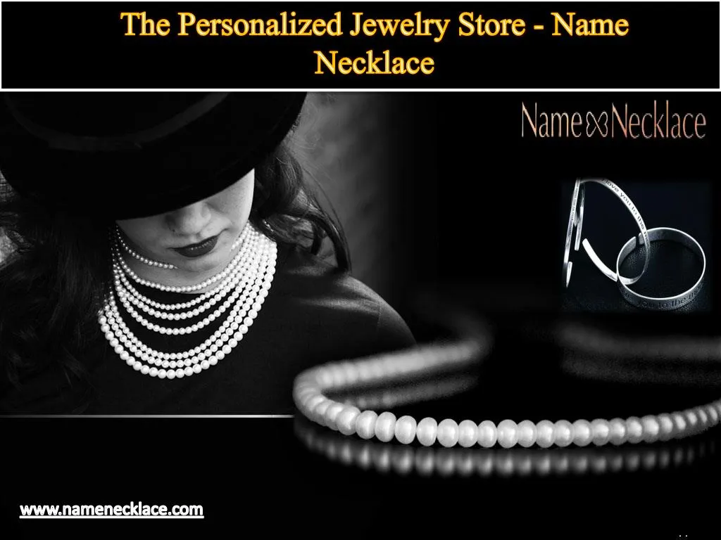 the personalized jewelry store name necklace