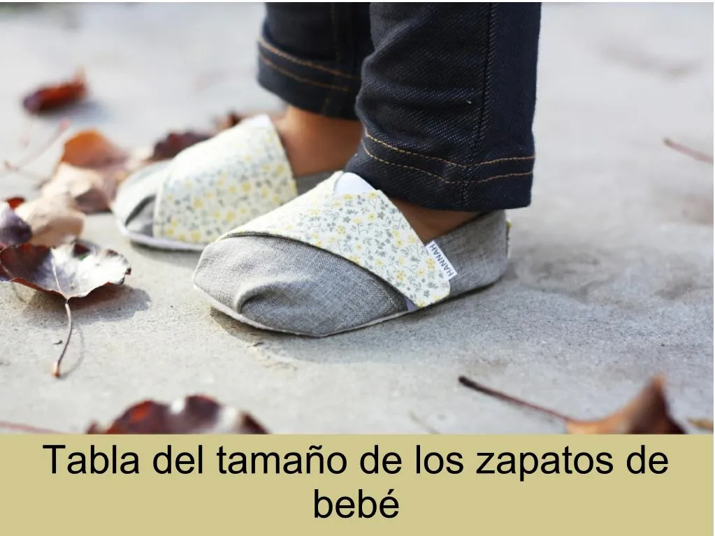 tabla del tama o de los zapatos de beb