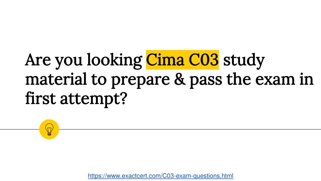 are you looking cima c03 study material to prepare pass the exam in first attempt