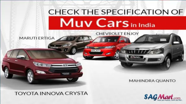 Details of the list of Top Muv Cars in India