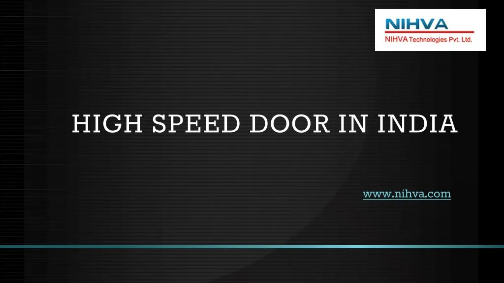high speed door in india