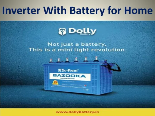 Best Inverter With Battrey For Home - dollybattery.in