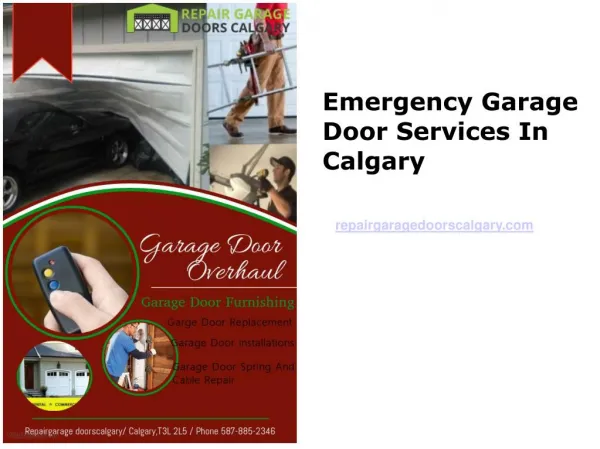 Emergency Garage Door Services In Calgary