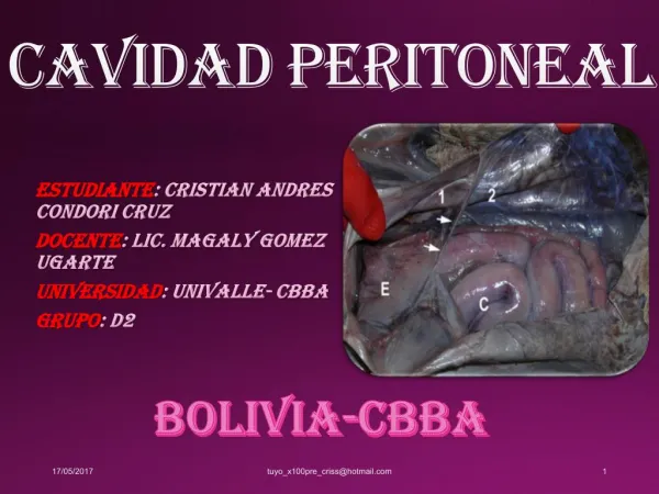 PERITONEO Y CAVIDAD PERITONEAL