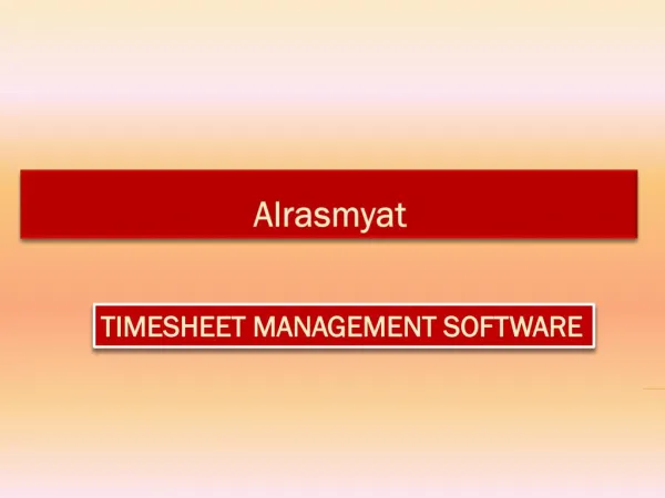 Timesheet management software