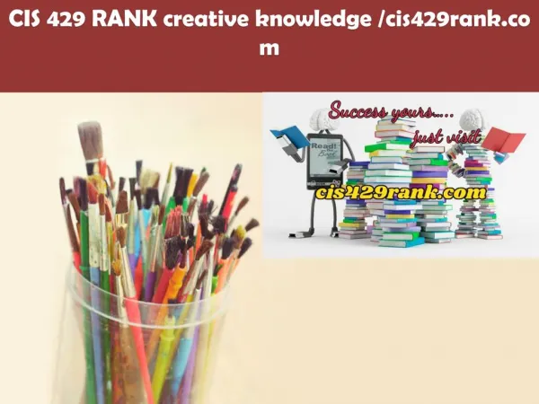 CIS 429 RANK creative knowledge /cis429rank.com