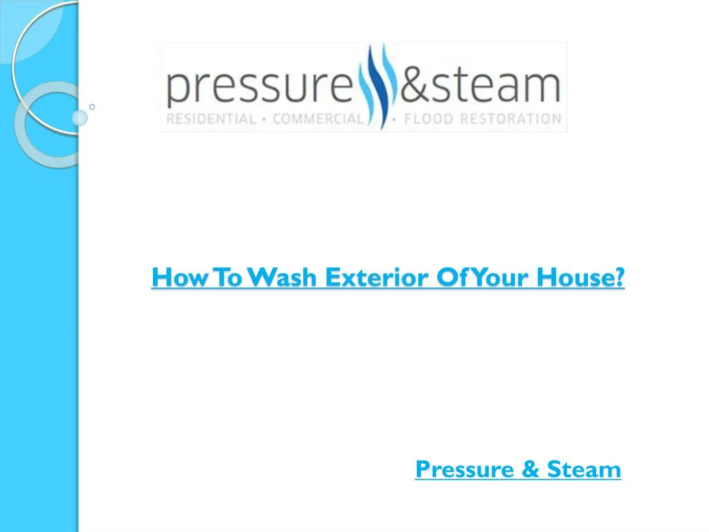 how to wash exterior of your house