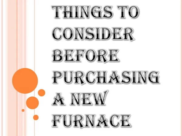 Different Kinds of Furnace Available for Your House