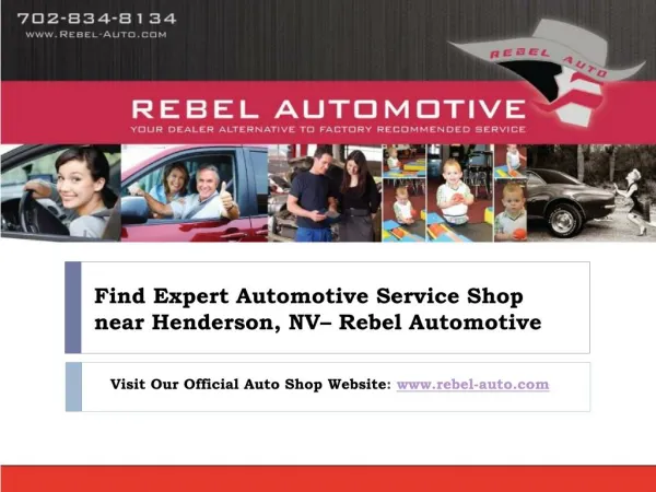 Find Expert Automotive Service Shop - Rebel Automotive in Henderson, NV