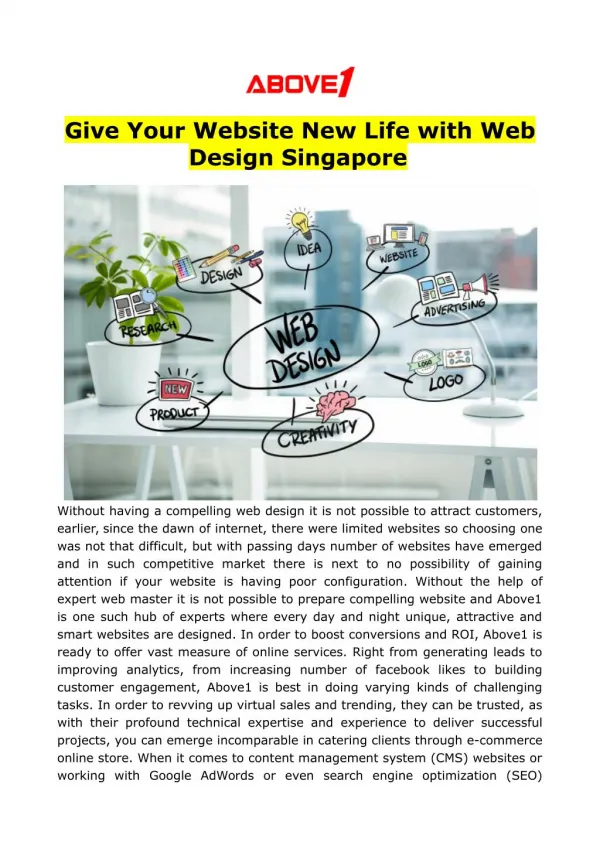 Give Your Website New Life with Web Design Singapore