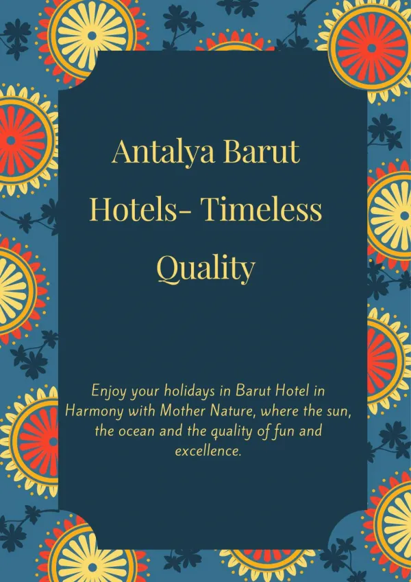 Antalya hotels - Best hotels in turkey