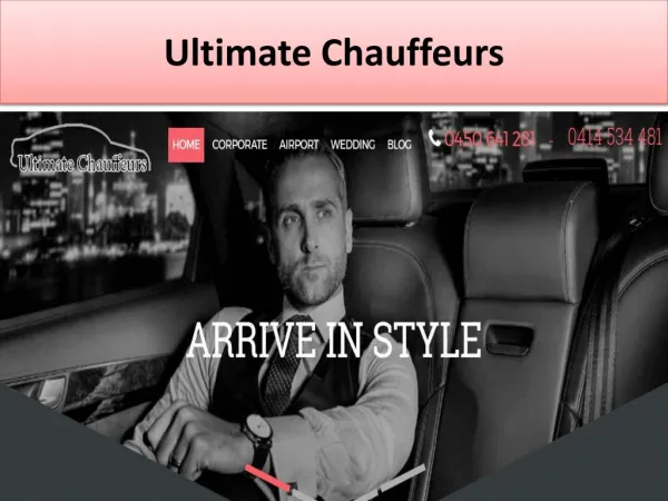 Ultimate Chauffeurs is a transportation company offers all the luxury Vehicles