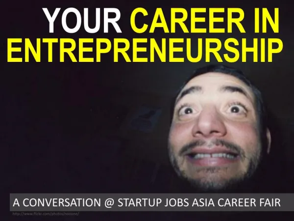 Building a Career as an Entrepreneur
