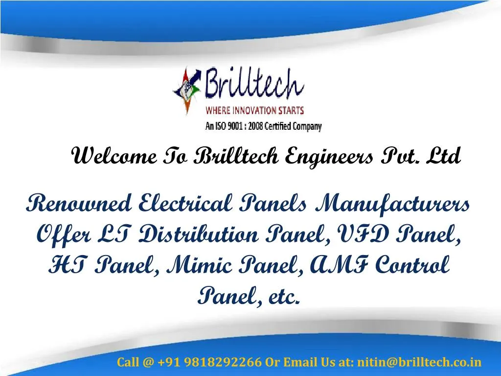 welcome to brilltech engineers pvt ltd