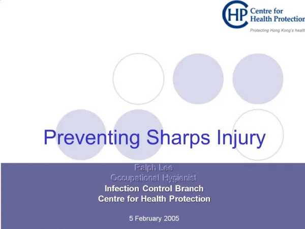Preventing Sharps Injury