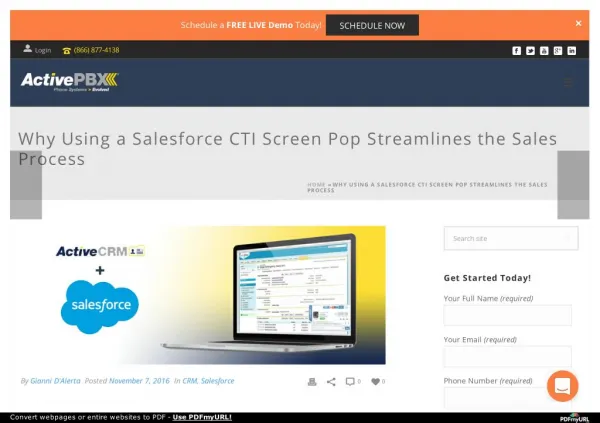 Why Using a Salesforce CTI Screen Pop Streamlines the Sales Process