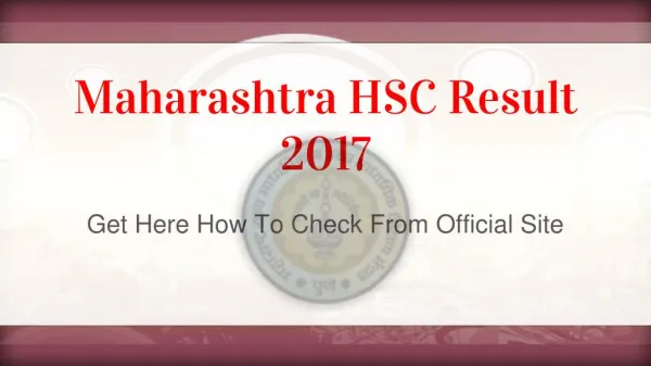 Maharashtra HSC Result 2017 - Get Here How To Check From Official Site