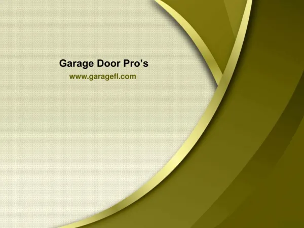 Garage Door Repair Plantation - Garage Door Pro’s
