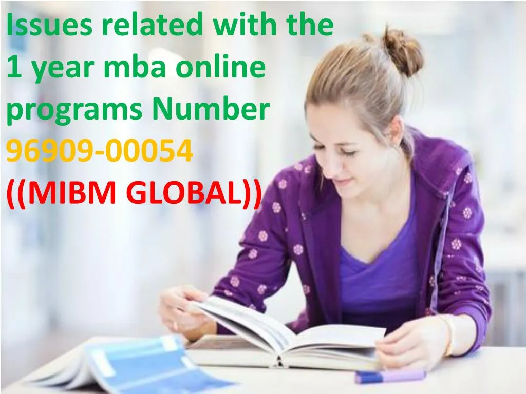 issues related with the 1 year mba online