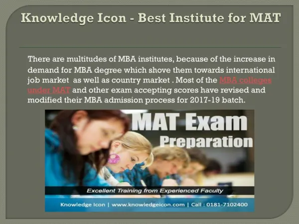 Best MAT Training Institute in Jalandhar