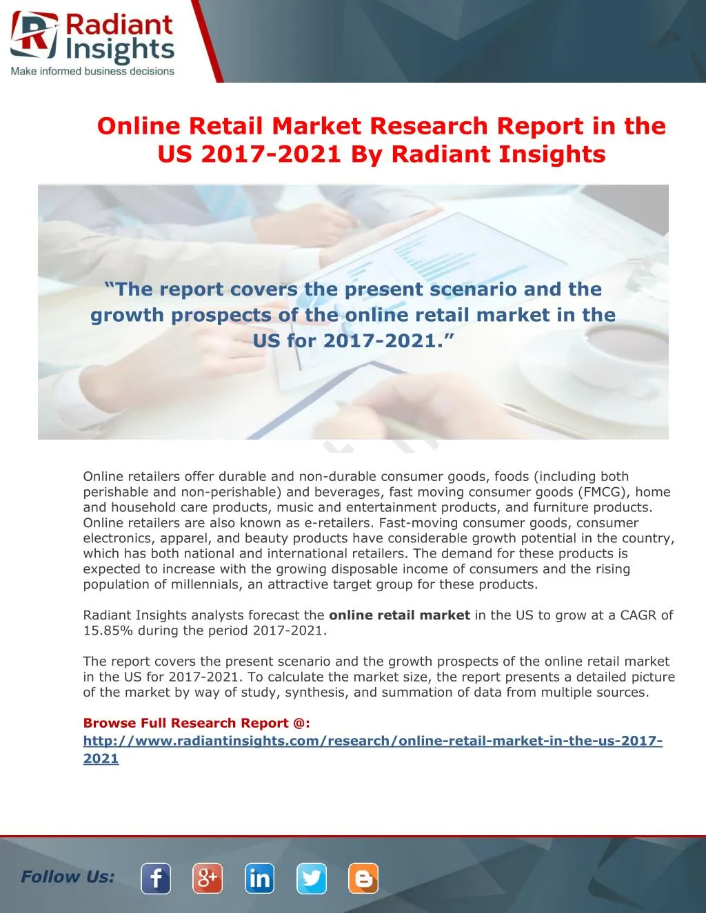 online retail market research report
