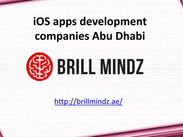 iOS apps development companies Abu Dhabi