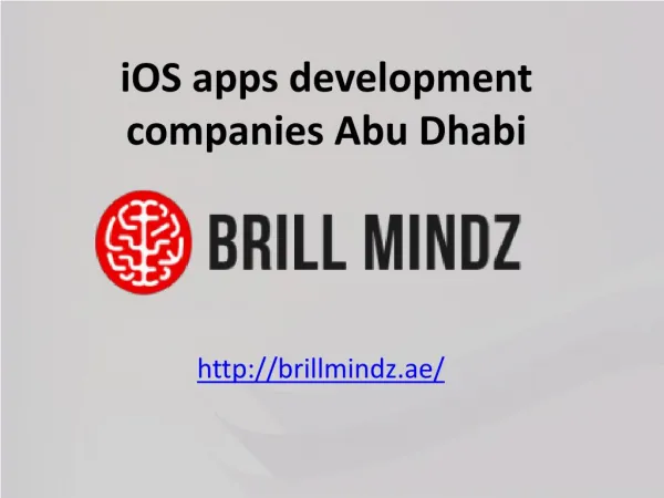 iOS apps development companies Abu Dhabi