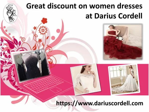 Shop online custom dresses from Darius Cordell