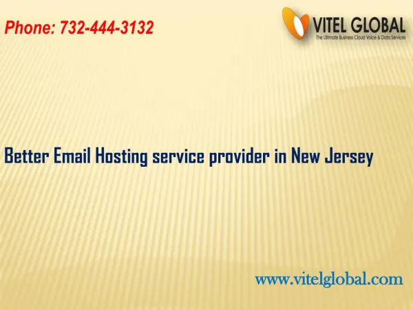 Better Email Hosting service provider in New Jersey