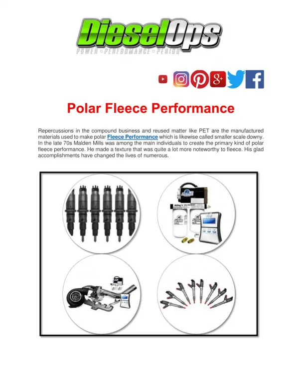 Polar Fleece Performance