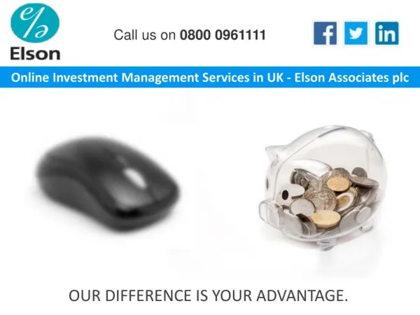 Online Investment Management Services in UK - Elson Associates plc
