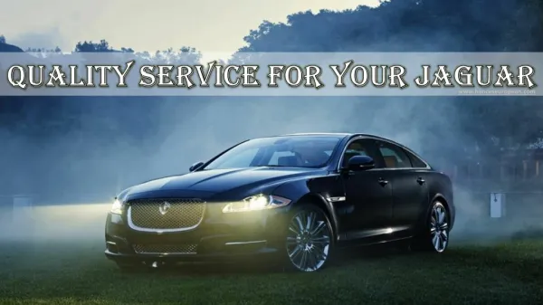 Quality Service for Your Jaguar