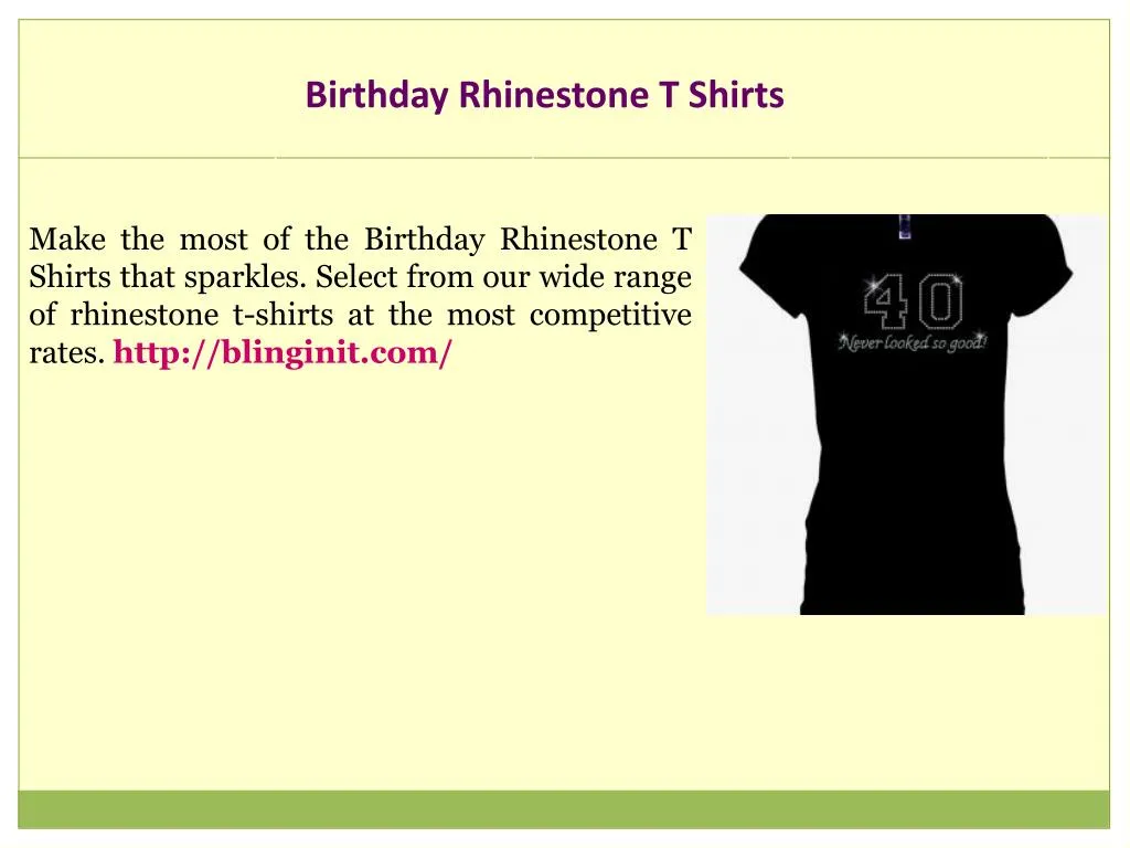 birthday rhinestone t shirts