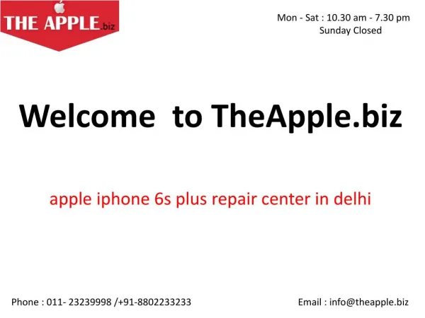 apple iphone 6s plus repair center in delhi - TheApple.Biz
