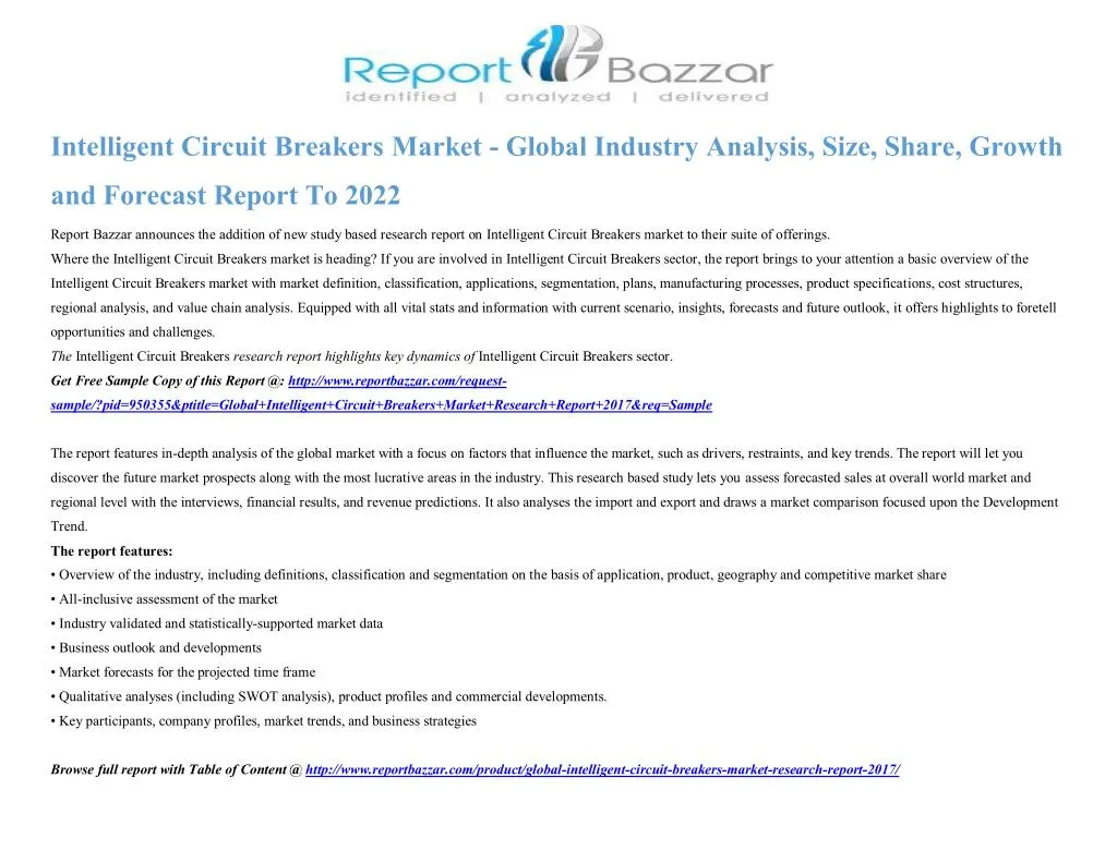 intelligent circuit breakers market global